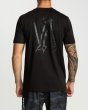 Photo2: RVCA T-Shirt DEFFER CHEST Black (2)