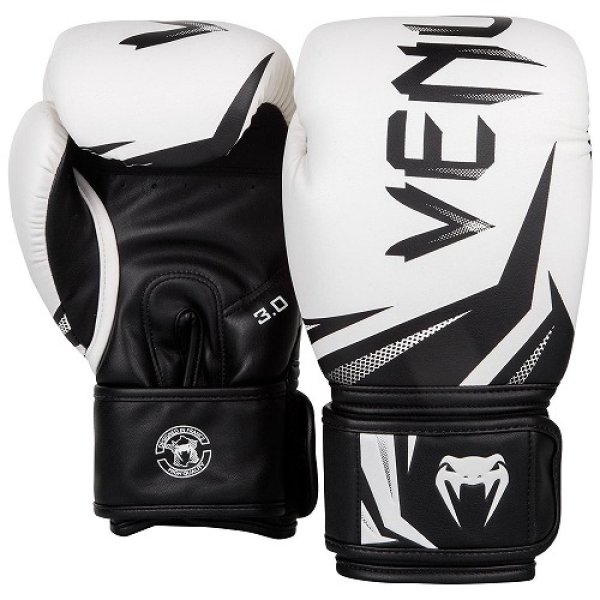 Photo2: VENUM Boxing Gloves Challenger 3.0 White/Black (2)