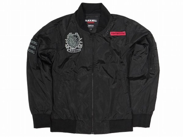 Photo2: BLACK BULL Light Jacket MILITARY Black (2)