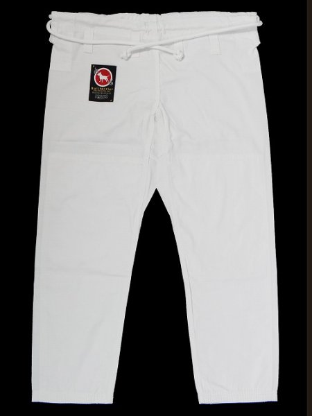 Photo1: BULLTERRIER Jiu Jitsu Gi Pants Rip Stop White (1)