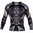 Photo1: VENUM Rashguard GLADIATOR3.0 Long Sleeve Black/White (1)