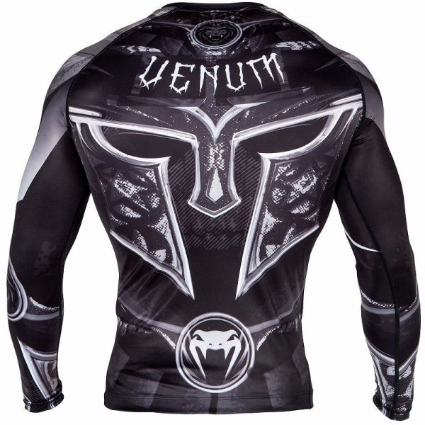 Photo4: VENUM Rashguard GLADIATOR3.0 Long Sleeve Black/White (4)