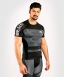 Photo1: VENUM Rashguard SKY247 Short Sleeve Black (1)