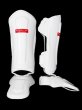 Photo1: BULL TERRIER Shin Guard BASIC White (1)