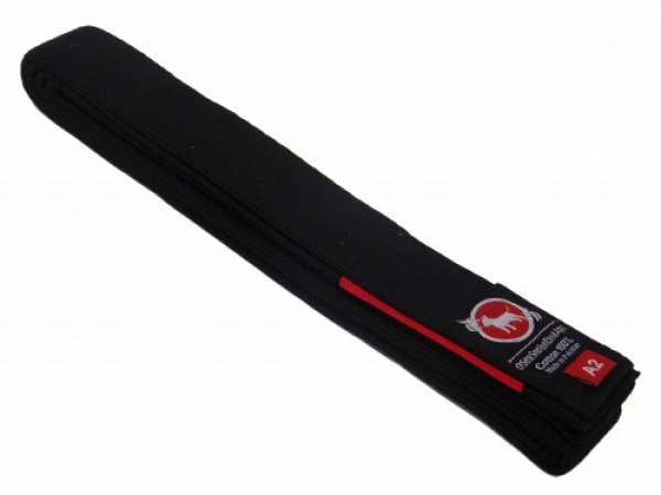 Photo1: BULLTERRIER Jiu Jitsu Belt Black (1)