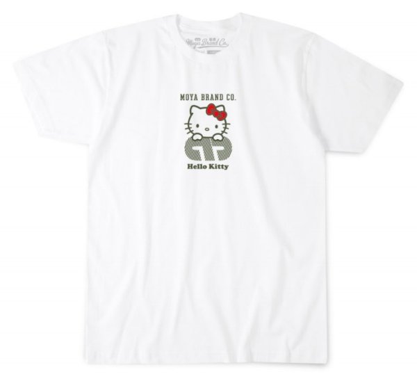 Photo1: MOYA BRAND x HELLO KITTY Collaboration T-shirt White (1)