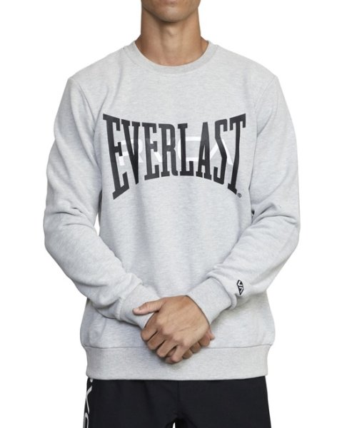 Photo1: RVCA x EVERLAST Sweatshirt Heather Gray (1)