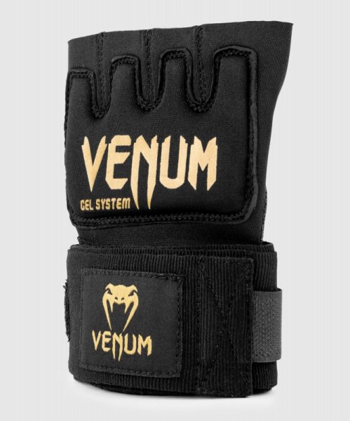 Photo2: VENUM Contact Gel Glove Wrap Black/Gold (2)