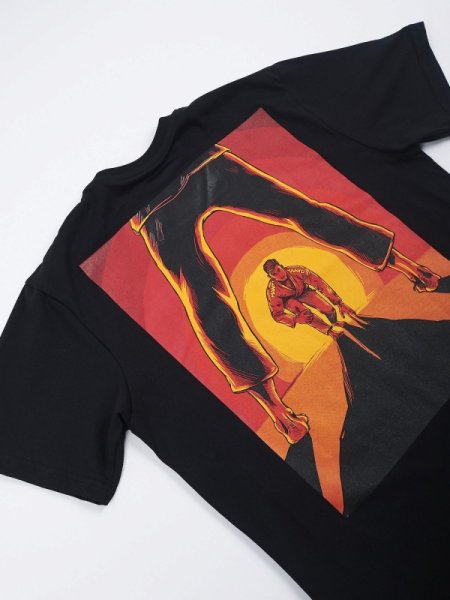 Photo4: MANTO T-Shirts SUNSET Black  SALE (4)