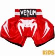 Photo1: VENUM Kids Muay Thai Shorts BANGKOK INFERNO Red/White (1)