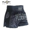 Photo1: FLUORY Muay Thai Shorts MTSF69 Black (1)