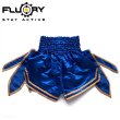 Photo2: FLUORY Muay Thai Shorts MTSF72 Blue (2)