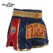 Photo3: FLUORY Muay Thai Shorts MTSF67 Blue (3)