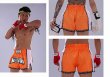 Photo3: FLUORY Muay Thai Shorts MTSF06 Orange (3)