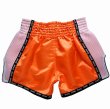 Photo2: FLUORY Muay Thai Shorts MTSF06 Orange (2)