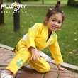 Photo3: FLUORY Kids Jiu Jitsu Gi MONKEY Yellow (3)