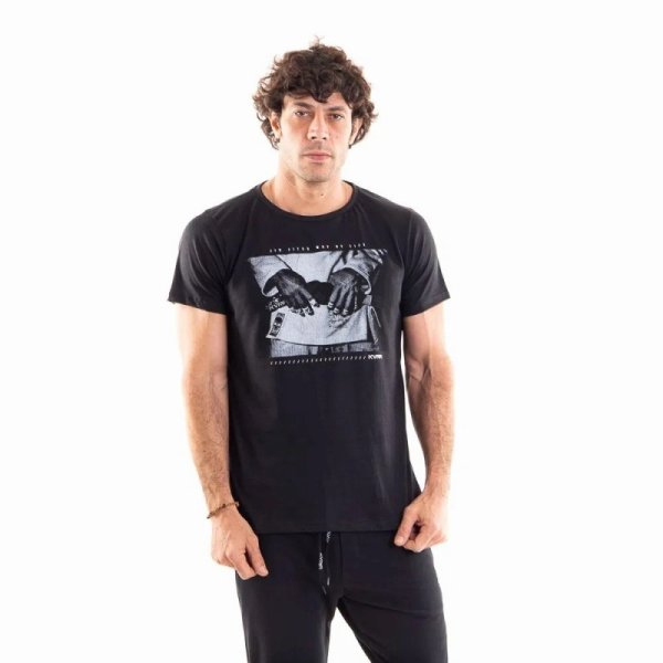 Photo1: KVRA T-Shirt BJJSTYLE Black (1)