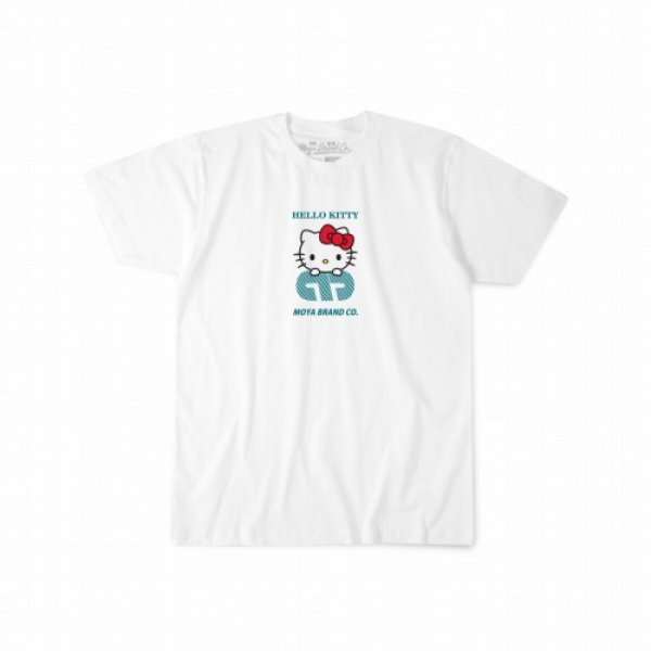 Photo1: MOYA BRAND x HELLO KITTY Collaboration T-shirt ALOHA White (1)