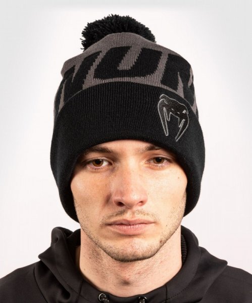 Photo2: VENUM Beanie ELITE WITH POMPOM Gray/Black (2)