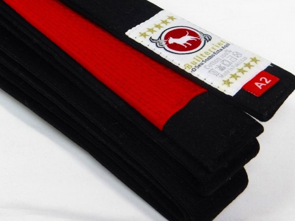 Photo2: BULLTERRIER Jiu Jitsu Belt DELUXE EDITION Black (2)
