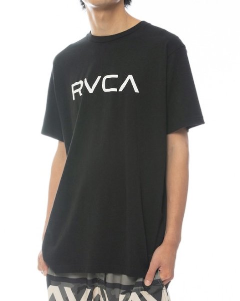 Photo1: RVCA T-Shirt BIG RVCA Black (1)