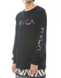 Photo1: RVCA Long Sleeve T-Shirt BIG FILLS Black (1)