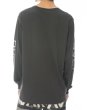 Photo2: RVCA Long Sleeve T-Shirt BIG FILLS Black/White (2)