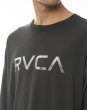 Photo3: RVCA Long Sleeve T-Shirt BIG FILLS Black/White (3)