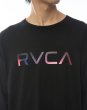 Photo3: RVCA Long Sleeve T-Shirt BIG FILLS Black (3)