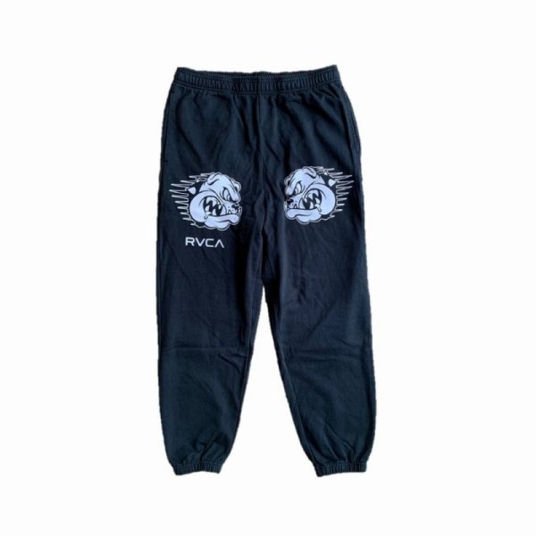 Photo1: RVCA x CARLSON GRACIE Sweats Pants Black (1)