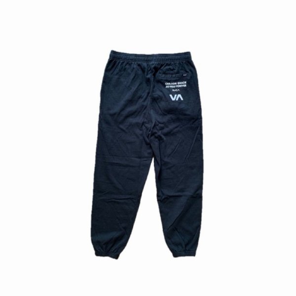 Photo2: RVCA x CARLSON GRACIE Sweats Pants Black (2)