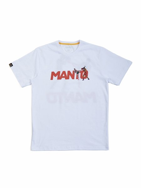 Photo1: MANTO T-Shirts STRIKE GYM 2.0 White (1)