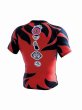 Photo2: MANTO Rashguard CARIBLANCO Shorts Sleeve Black/Red (2)