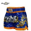 Photo1: FLUORY Muay Thai Shorts MTSF58 Blue (1)