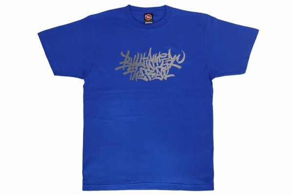 Photo1: BULL TERRIER T-Shirt GRAFFITI Blue (1)