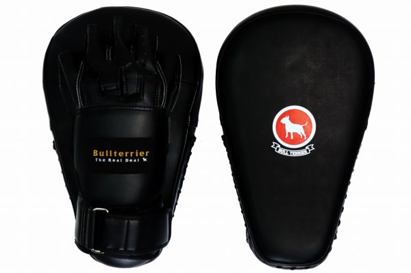 Photo1: BULL TERRIER Long Curved Focus Mitts 2P Set BASIC  (1)