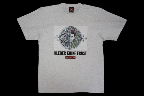 Photo1: BULL TERRIER KLEBER KOIKE SAMURAI T-Shirts Gray  (1)