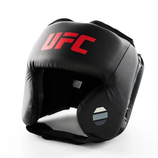 Photo1: UFC Open Face Head Gear Black (1)