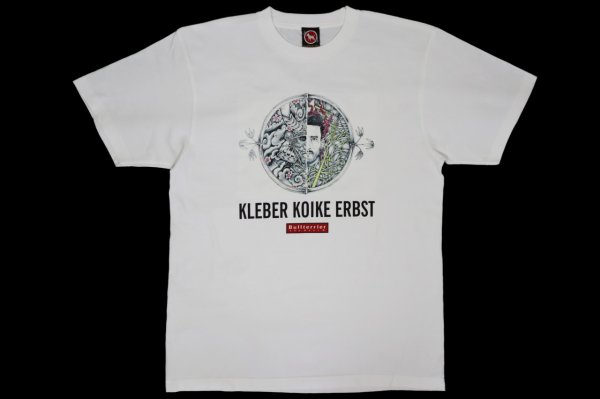 Photo1: BULL TERRIER KLEBER KOIKE SAMURAI T-Shirts White (1)