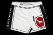 Photo5: BULL TERRIER Fight Shorts Short Fit TRADITIONAL  White (5)