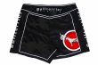Photo5: BULL TERRIER Fight Shorts Short Fit TRADITIONAL  Black (5)
