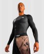 Photo2: VENUM Rashguard REORG Long Sleeve Black (2)