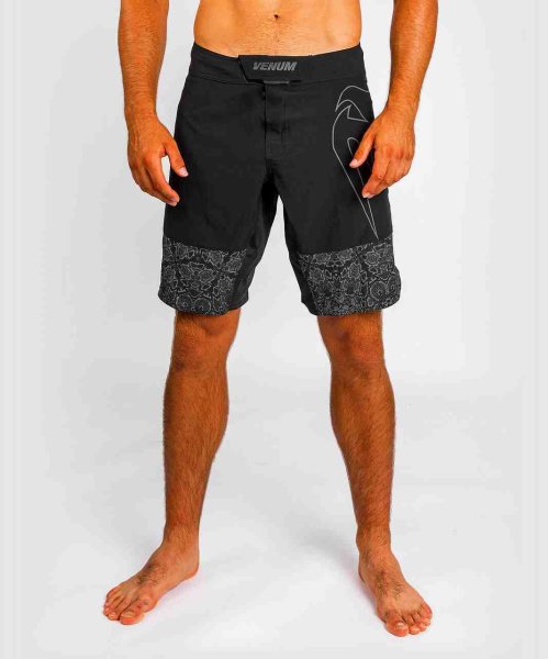 Photo1: VENUM Fight Shorts REFLECTIVE LIGHT 4.0 Black/Black (1)