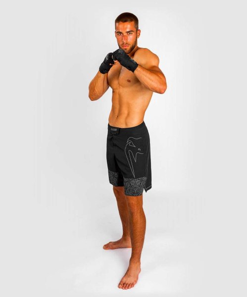 Photo3: VENUM Fight Shorts REFLECTIVE LIGHT 4.0 Black/Black (3)