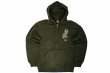 Photo1: BULL TERRIER Hoodie Zip Parka FUHAI Army Green (1)