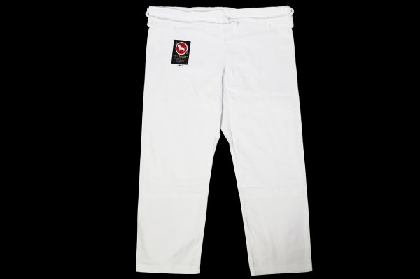 Photo1: BULLTERRIER Jiu Jitsu Gi Pants Wide Type R White (1)