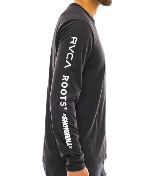 Photo5: RVCA Long T-shirt RUOTOLO STACK Black  SALE (5)