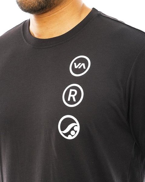 Photo3: RVCA Long T-shirt RUOTOLO STACK Black  SALE (3)