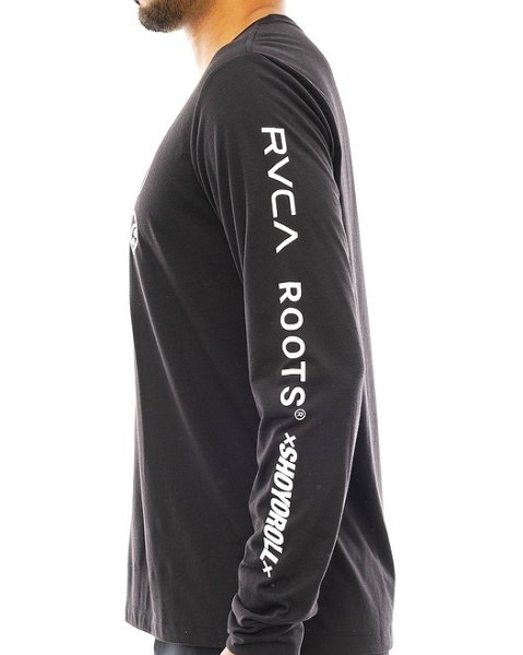 Photo4: RVCA Long T-shirt RUOTOLO STACK Black  SALE (4)