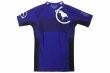 Photo4: BULL TERRIER Rashguard RANK 2.0 Short Sleeve Blue (4)